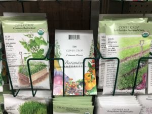 cover-crops-seed-packets Botanical Interest seed packets full of cover crops.