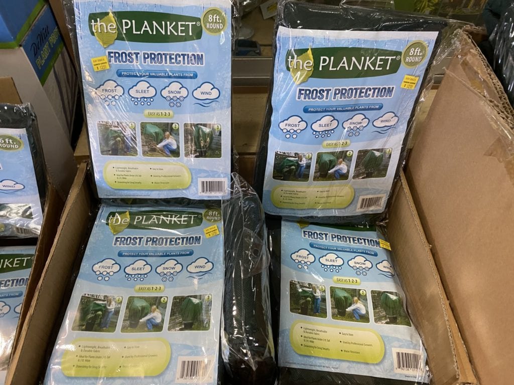 Protecting plants from freeze damage is easy with frost blankets.