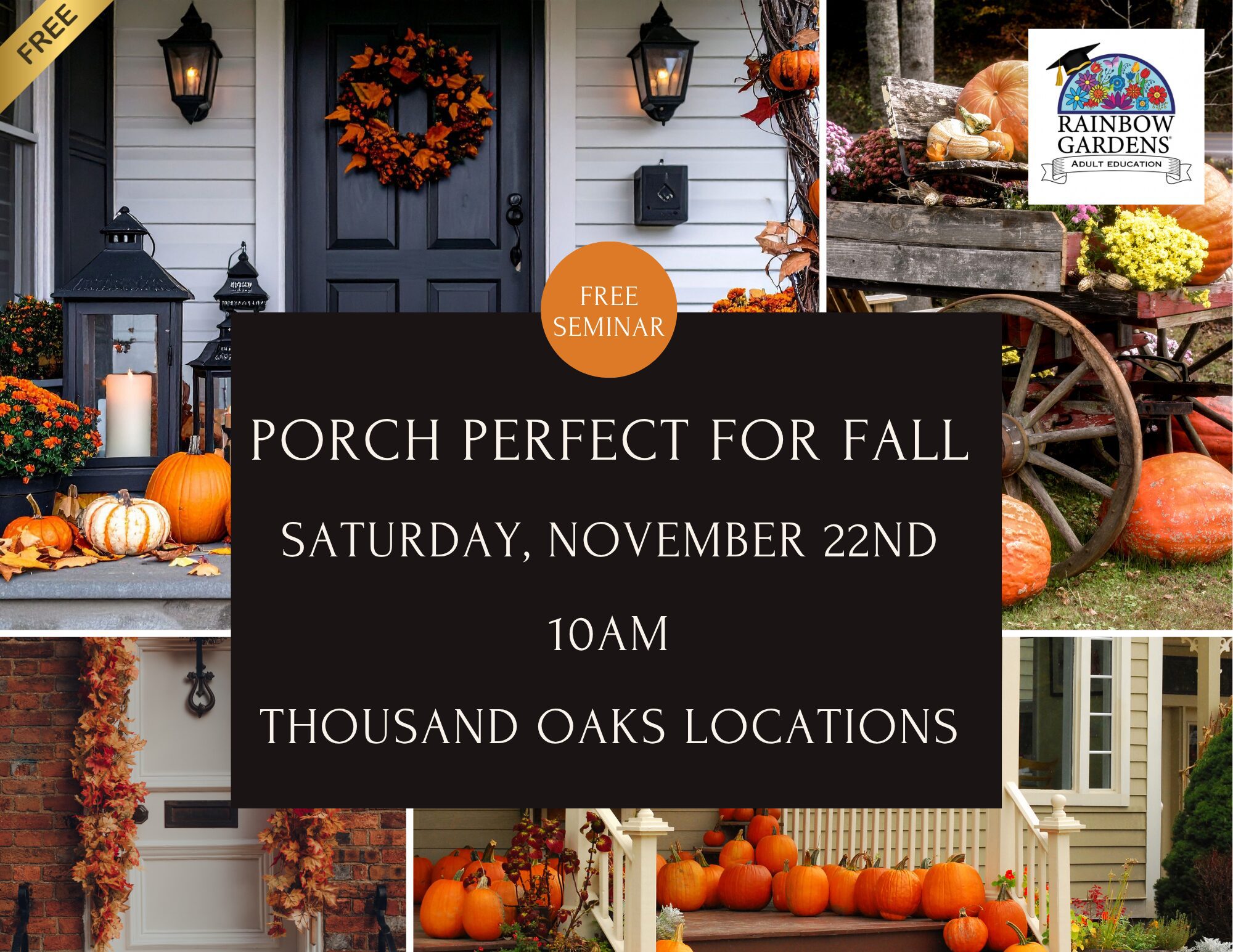 Orange Black and White Stylish Halloween Decor Instagram Post (11 x 8.5 in) (1)